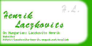 henrik laczkovits business card